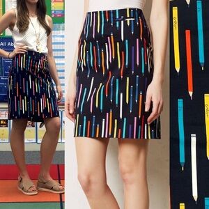 RARE Anthropologie Elevenses Pencil Skirt
